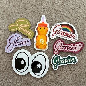 Glossier Stickers including rare, old, 2018